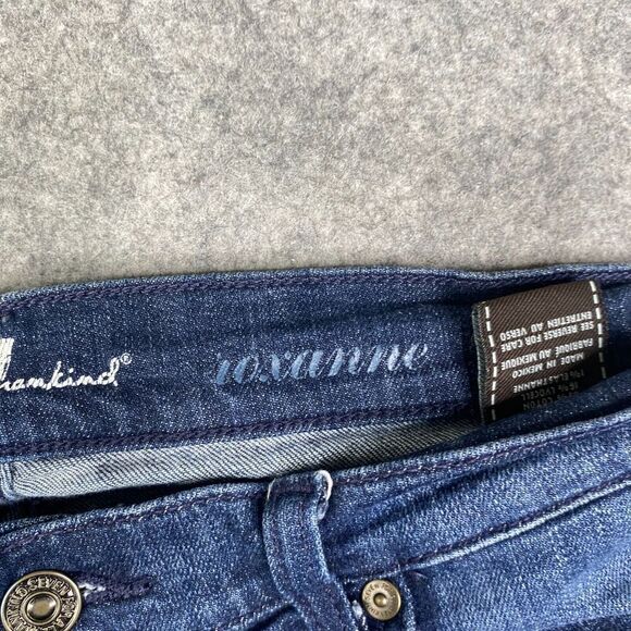 7 For All Mankind Jeans Womens 26 Roxanne Dark Blue Skinny Stretch Denim 30x31 - Picture 5 of 13